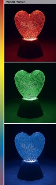 Rabalux 76040 - LED RGB Декоративна лампа SPARKLY LED/0,8W/3xAA сърце