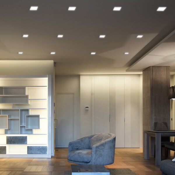 Solight WD147 - LED вградено осветително тяло 6W/230V 3000/4000/6000K 12x12 cm бяло