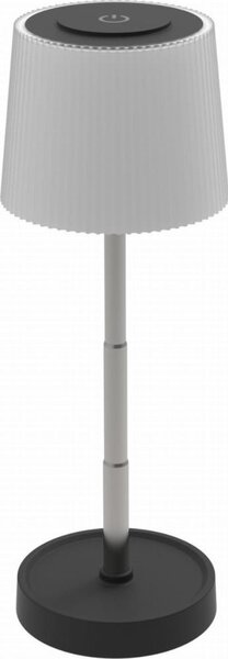 Димируема външна презареждаема настолна LED лампа LED/2W/5V IP44 1200 mAh сива