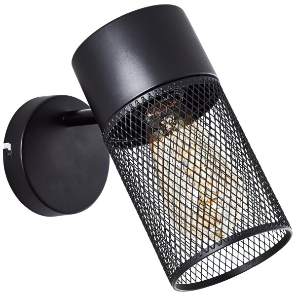 Brilliant - Настенно спот осветително тяло KAMOLO 1xE27/40W/230V черно