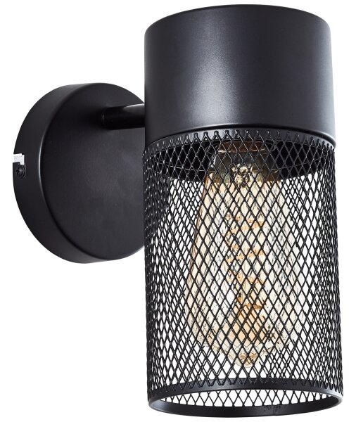 Brilliant - Настенно спот осветително тяло KAMOLO 1xE27/40W/230V черно