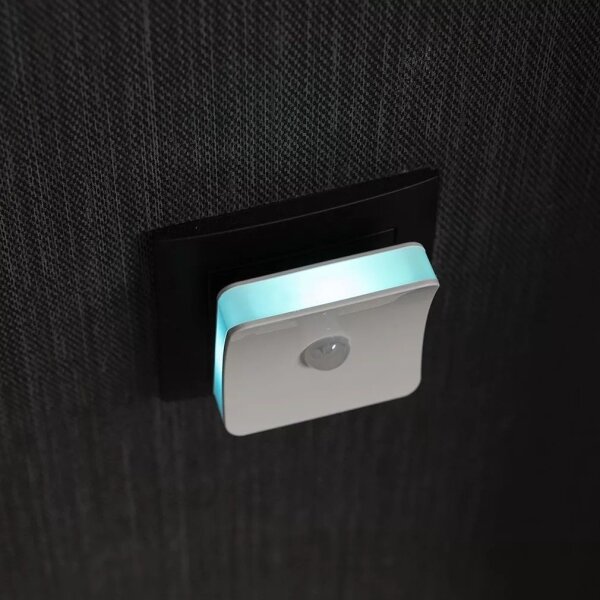 Osram-LED RGB Ориентираща нощна лампа за контакт със сензор LUNETTA LED/0,3W/230