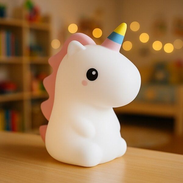 LED RGBW димируема презареждаема детска нощна лампа UNICORN LED/1W/5V 1200 mAh