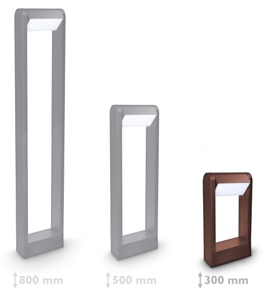 Brilagi - LED външна лампа CROTONE LED/7W/230V кафява IP54 30 см