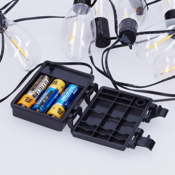 Brilagi - LED външна гирлянда 10xLED/3xAA 3,2m IP44 топла бяла