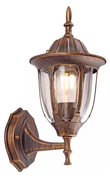Екстериорен аплик MANOEL 1xE27/15W/230V IP44 бронзова патина