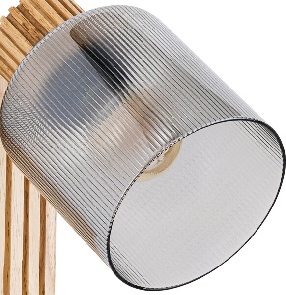 Brilagi - Стенно точково осветително тяло HYGGE 1xE14/15W/230V дърво/димно