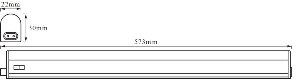 Osram - LED осветително тяло за монтаж под шкафове BATTEN LED/8W/230V 4000K 57,3 cm