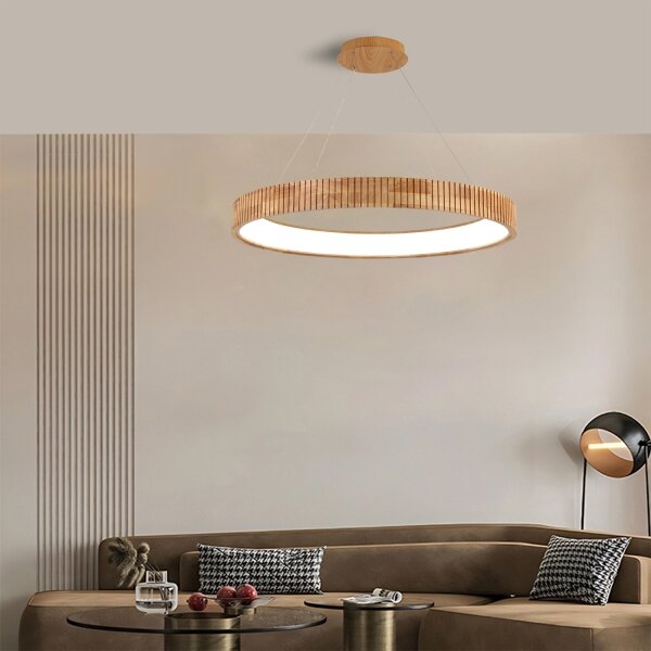 Brilagi - LED полилей на кабел FALCON WOOD MODERN LED/60W/230V пр. 80 см дърво