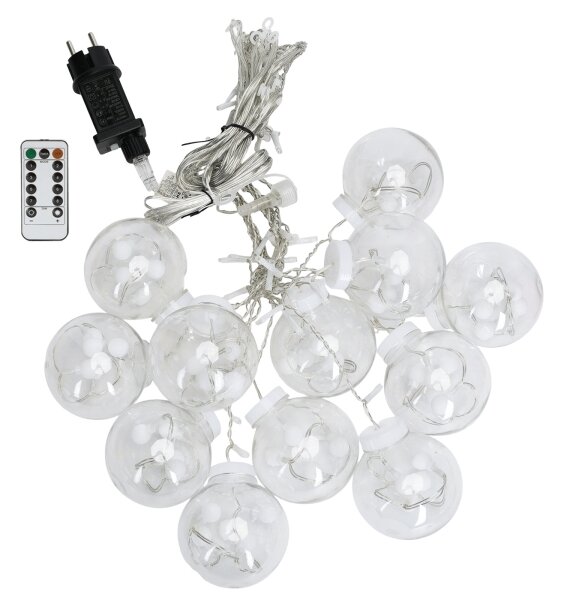 Aigostar - LED външна коледна гирлянда 120xLED/6W/230V/8 функции 3x0,6m IP44 студено бяла+ДУ