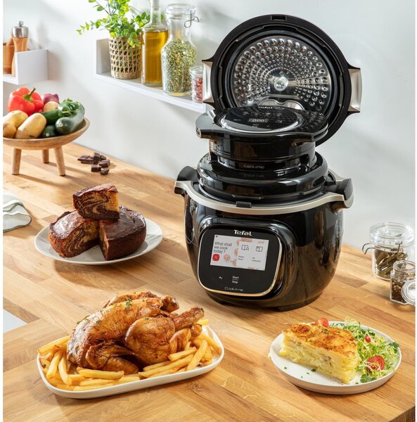 Черен фритюрник с горещ въздух Cook4Me EY150830 – Tefal