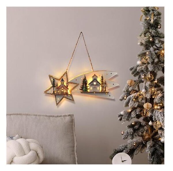 Solight 1V278 - LED Коледна декорация 10xLED/2xAA комета