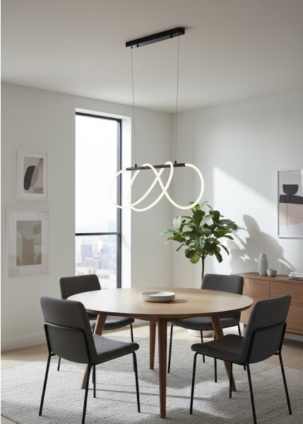 LED полилей на кабел FLEXI LED/36W/230V 4000K черен