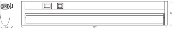 Osram - LED димируемо подшкафно осветително тяло LINEAR TURN LED/6W/230V 35 cm бяло