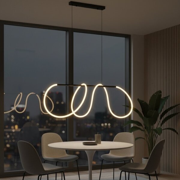LED полилей на кабел FLEXI LED/45W/230V 4000K черен