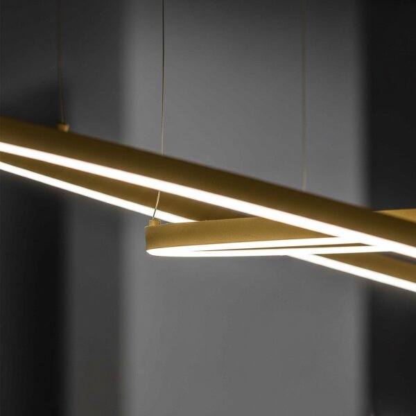 Ideal Lux - LED полилей на кабел ORACLE SLIM LED/29W/230V 3000K Ø 50 см златен