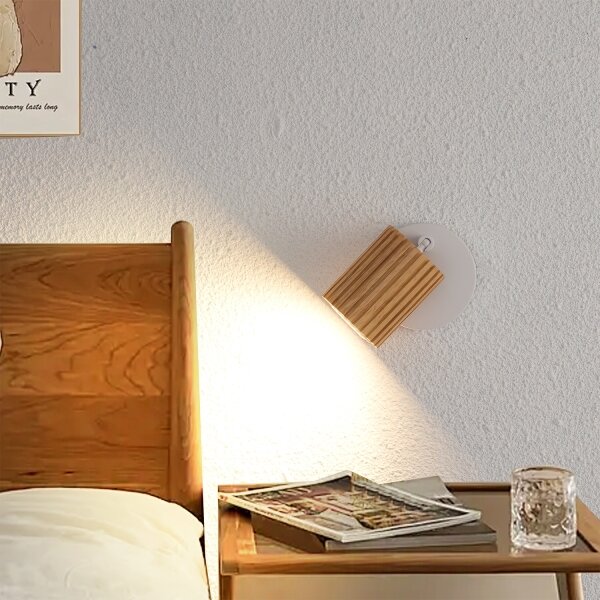 Brilagi - Настенно точково осветително тяло MODERN WOOD 1xGU10/8W/230V дърво/бяло