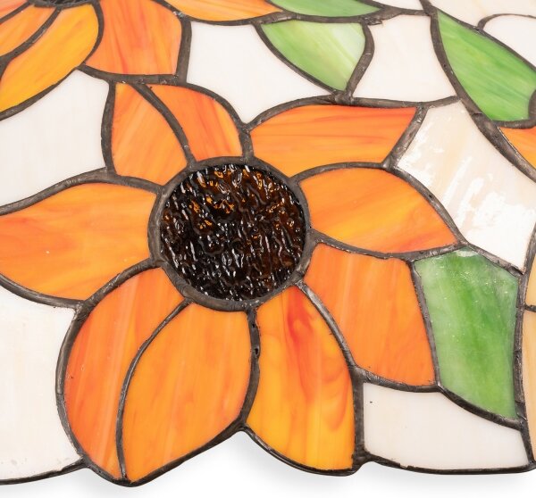 Brilagi - Tiffany витражен полилей на верига SUNFLOWER 1xE27/60W/230V Ø 40 см