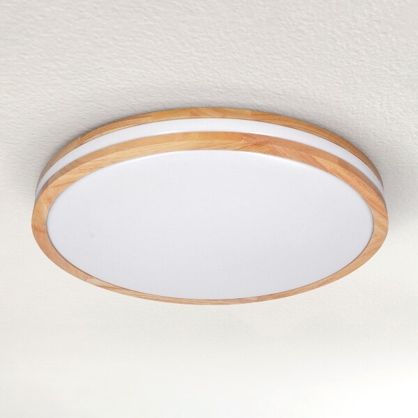 Brilagi - Димируемо LED осветително тяло MOLINA LED/60W/230V 3000-6500K дъб пр. 58 cm +DO