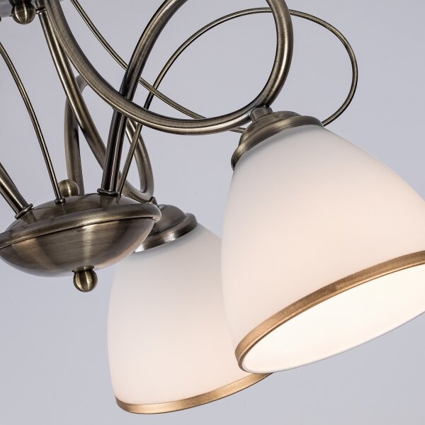 Brilagi - Полилей за директен монтаж FRED 3xE27/60W/230V, диаметър 59 см, бронзов