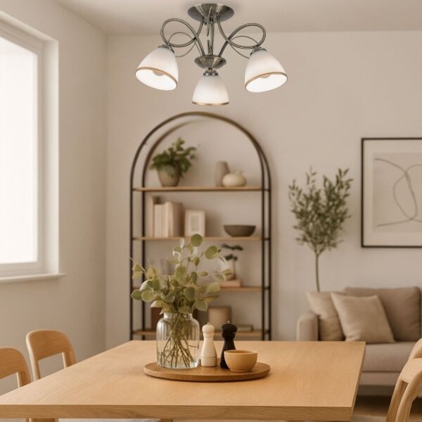 Brilagi - Полилей за директен монтаж FRED 3xE27/60W/230V, диаметър 59 см, бронзов