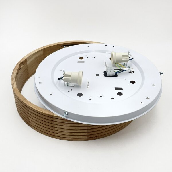 Brilagi - LED таванно осветително тяло CARVALHO MODERN 2xE27/60W/230V Ø 37,5 см дъб