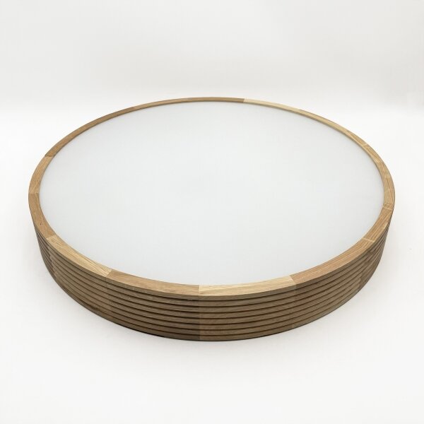 Brilagi - LED таванен плафон CARVALHO MODERN 4xE27/60W/230V дъб Ø 57,5 см