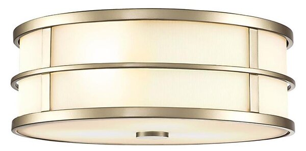 Feiss FE-FUSION-F-PNBR - Таванно осветително тяло FUSION 3xE27/40W/230V Ø 34,3 см златисто
