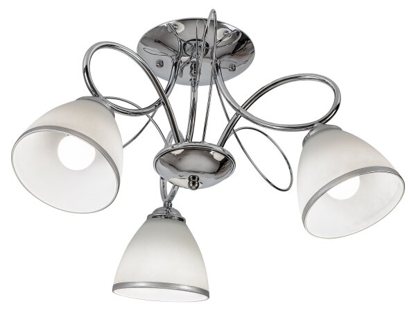 Brilagi - Полилей за директен монтаж FRED 3xE27/60W/230V, диаметър 59 см, лъскав хром