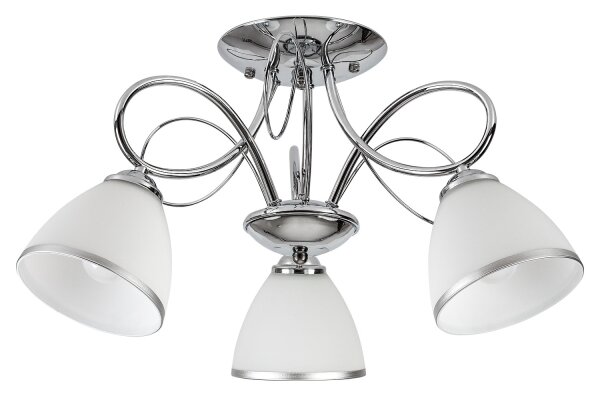 Brilagi - Полилей за директен монтаж FRED 3xE27/60W/230V, диаметър 59 см, лъскав хром