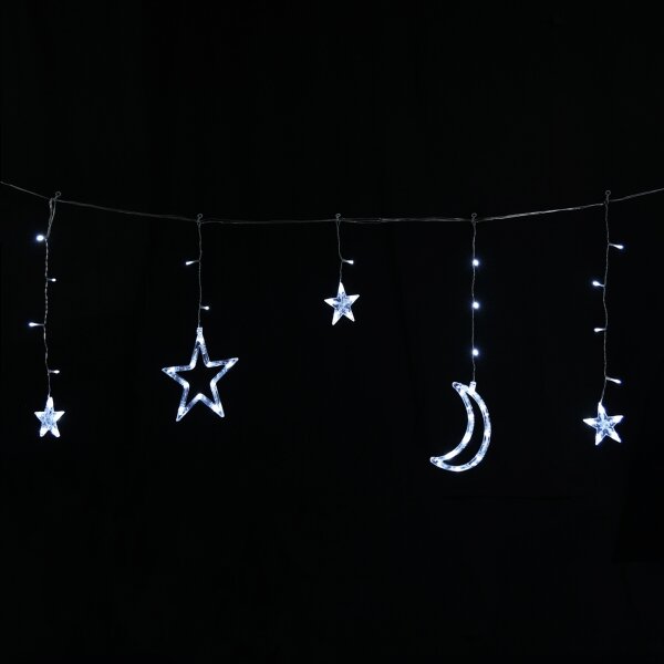 Aigostar - LED соларна гирлянда 120xLED/8 режима 3x0,6m 500 mAh IP65 студено бяло