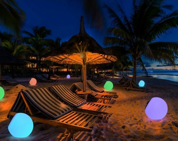 Top Light BALL RGB RC - LED RGB соларна лампа, димер, LED/1,2W/3,7V IP44