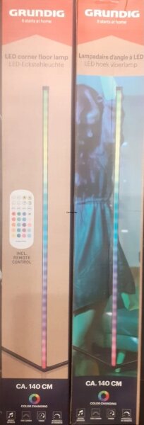 Grundig - LED RGBW димируема подова лампа LED/6W/230V + дистанционно управление