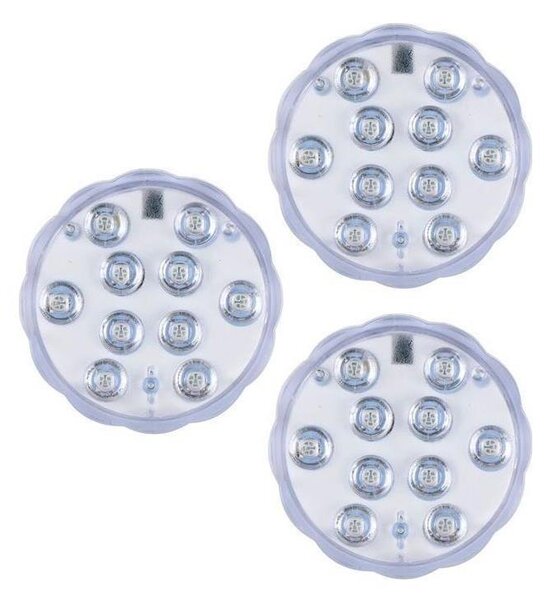Grundig - Комплект от 3 димируеми LED RGBW осветителни тела LED/3W/3xAAA IP65 + дистанционно управление
