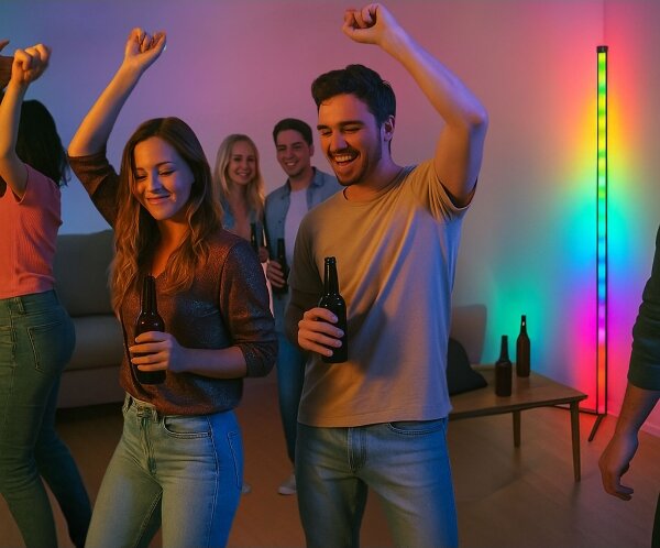 Grundig - LED RGBW димируема подова лампа LED/6W/230V + дистанционно управление