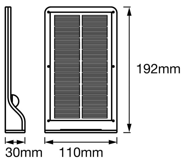 Osram - соларно LED стеннo осветително тяло със сензор DOORLED LED/3W/3,3V IP44