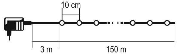 LED външна гирлянда 1500xLED/230V 8 функции 153 m IP44 топла бяла + с дистанционно управление