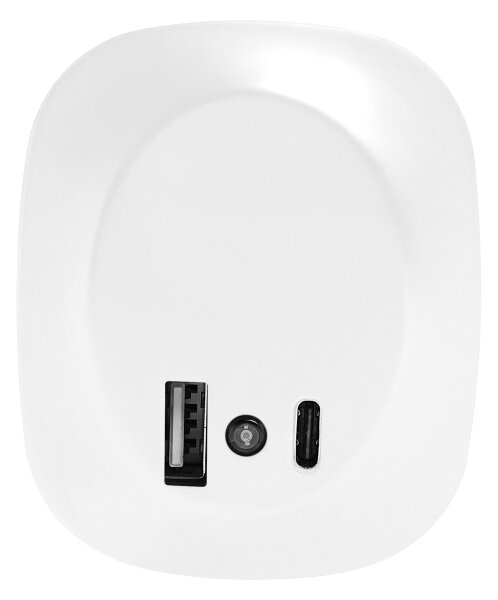 Osram- LED нощна лампа за контакт със сензор и USB LUNETTA LED/12,5W/230V