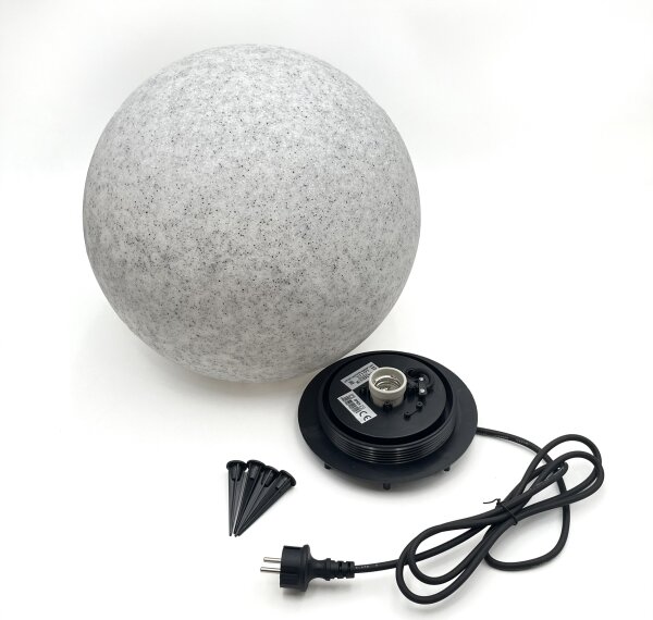 Външно декоративно осветително тяло LUMISTONE 1xE27/15W/230V IP65 диаметър 38 см