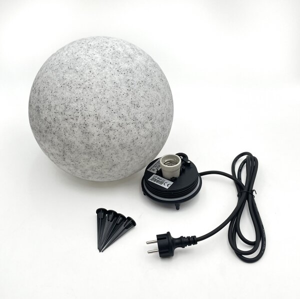 Външно декоративно осветително тяло LUMISTONE 1xE27/15W/230V IP65 Ø 28 см