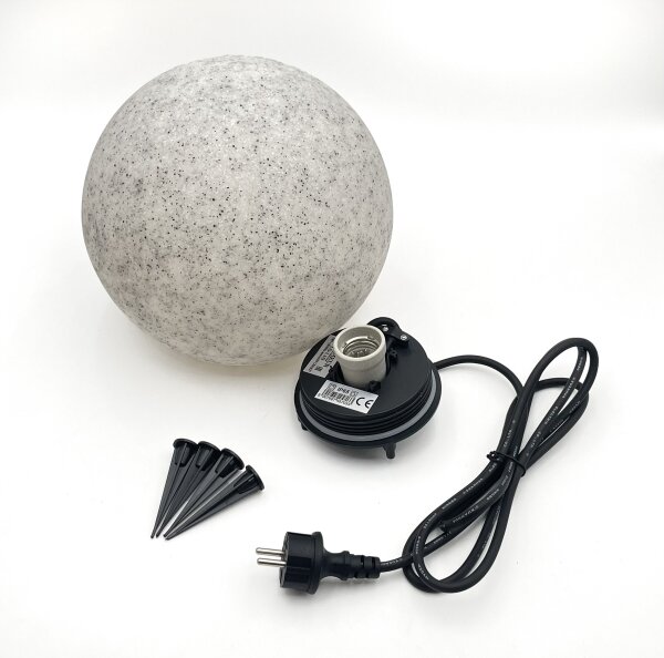 Външно декоративно осветително тяло LUMISTONE 1xE27/15W/230V IP65 Ø 25 см