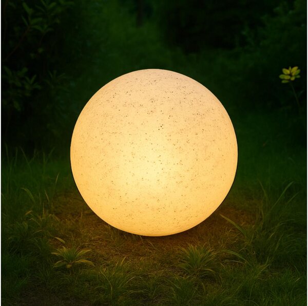 Външно декоративно осветително тяло LUMISTONE 1xE27/15W/230V IP65 Ø 25 см