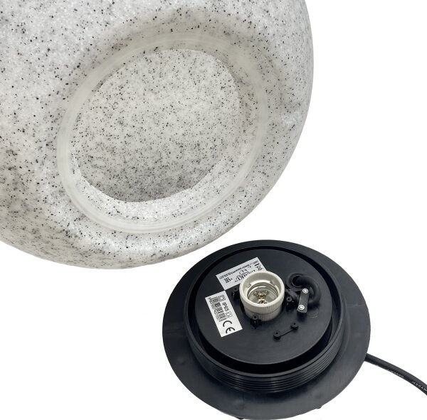 Външно декоративно осветително тяло LUMISTONE 1xE27/15W/230V IP65 диаметър 38 см
