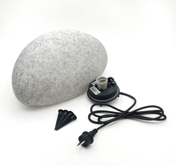 Външно декоративно осветително тяло LUMISTONE – 1xE27, 15W, 230V, IP65, Ø 38 см