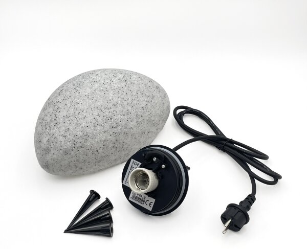 Външно декоративно осветително тяло LUMISTONE 1xE27/15W/230V IP65, диам. 26,5 cm