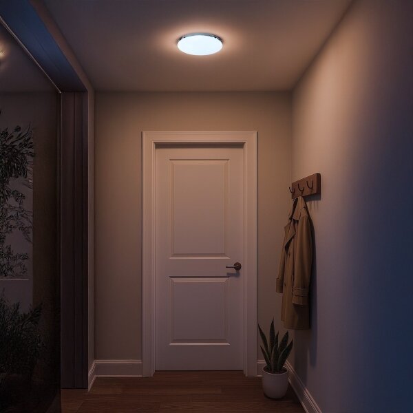 LED таванно осветително тяло MAYA LED/10W/230V Ø 26 см лъскав хром