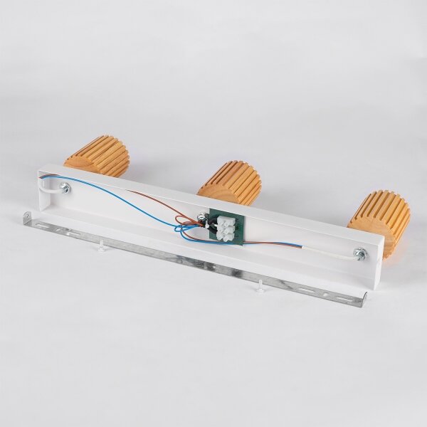 Brilagi - Спот осветително тяло MODERN WOOD 3xGU10/8W/230V дърво/бяло