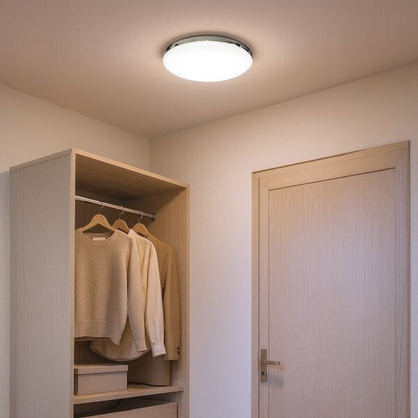 LED таванно осветително тяло MAYA LED/10W/230V Ø 26 см лъскав хром
