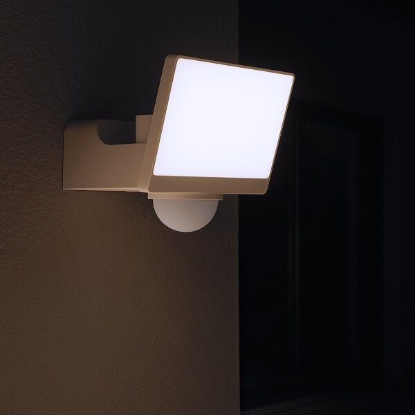 LED прожектор със сензор за движение и сумрак DAVOS LED/30W/230V IP54 бял