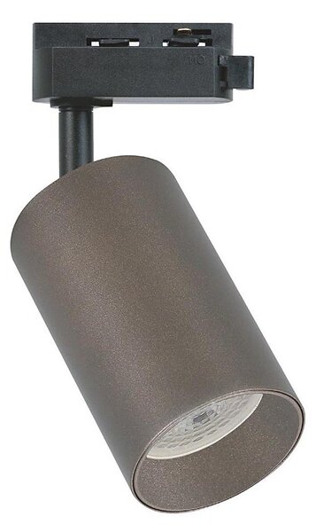 Точково осветително тяло за 1-фазна шинна система PIPE 1xGU10/10W/230V кафяво
